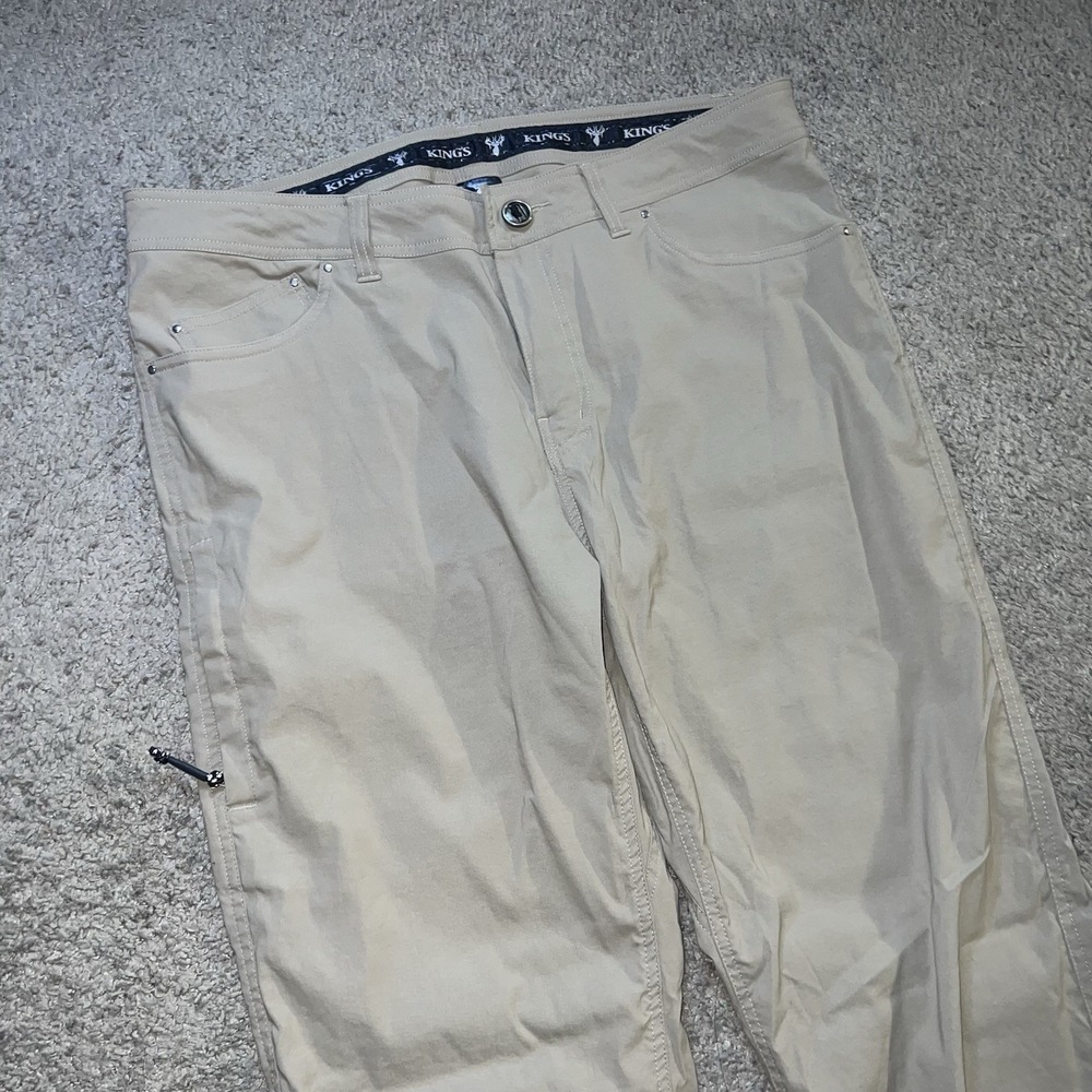 Kings Camo XKG Preacher Pant Mens 34R Tan Khaki Hiking Technical Stretch Pants